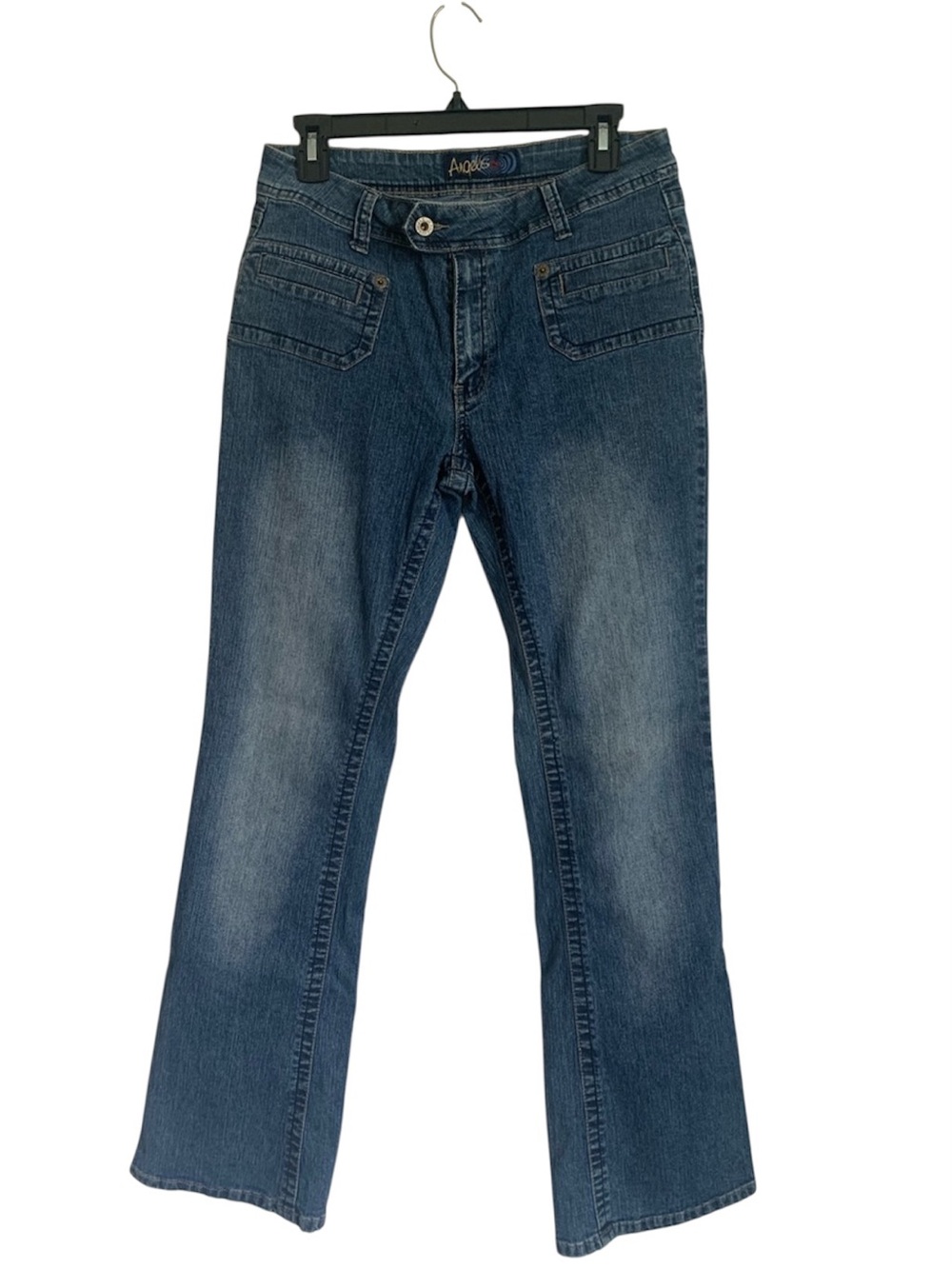 Y2K Angels Boot Cut Blue Jeans Sz 10 - Picture 8 of 12